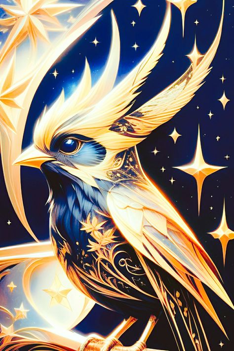 Fantasy bird Golden Bird Fantasy Art, Fantasy Bird Mount, Fantasy Bird Concept Art, Fantasy Bird Art, Fantasy Birds, Fantasy Bird, Creatures Art, Fantasy Creatures Art, Lady Bird