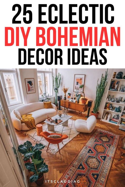 Eclectic Boho Decor Living Room, Colourful Bohemian Living Room, Boho Hippy Living Room, Bohemian Chic Home Decor, Bohemian Bungalow Decor, Home Decor Boho Modern, Bohemian Furniture Living Room, Boohoo Living Room Ideas, Bohemian House Decor Living Room