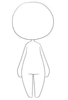 Person Template Drawing, Cute Chibi Base, Chibi Base, Drawing Anime Bodies, Chibi Girl Drawings, Chibi Body, Cartoon Body, Body Template, Chibi Sketch