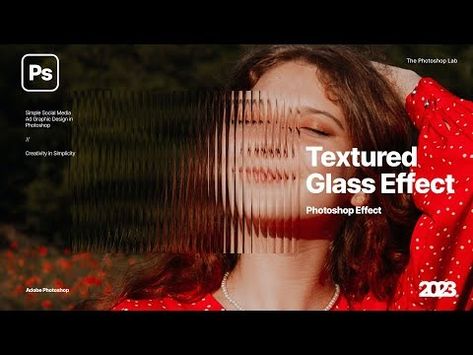 Create Glass Texture Effect in Adobe Photoshop 2023 - YouTube Photoshop, Texture, Adobe Photoshop, Glass Effect, Photoshop Effects, Youtube Tutorials, Glass Texture, Photoshop Tutorial, Thank You