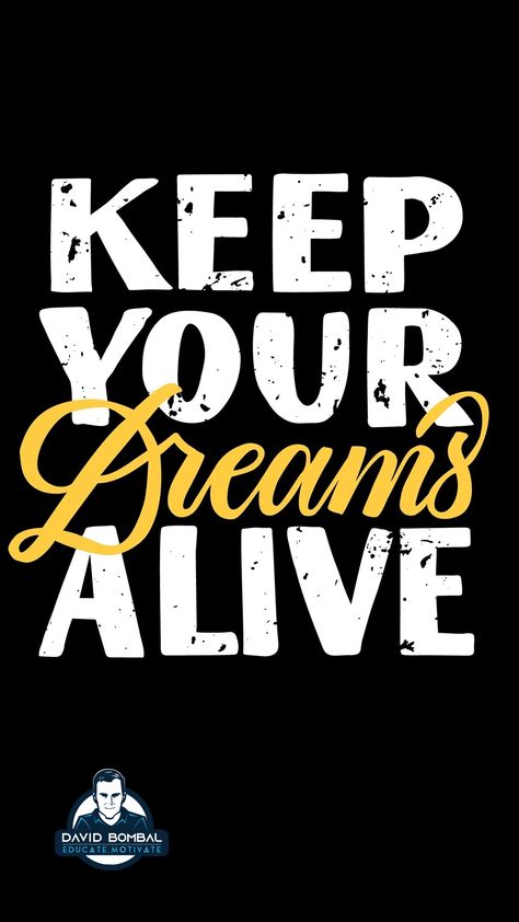 Keep your dreams alive. #DailyMotivation #inspiration #motivation #bestadvice #lifelessons #changeyourmindset Keep Your Dreams Alive, Change Your Mindset, Daily Motivation, Life Lessons, Dreaming Of You, Embroidery, Quick Saves