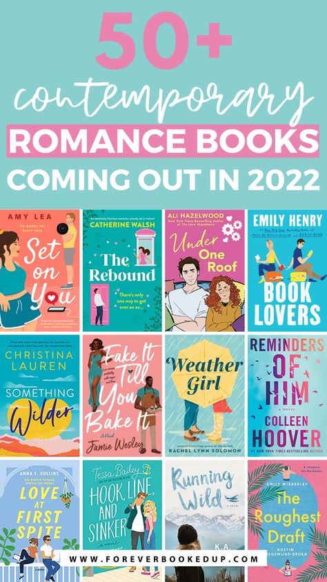 50+ Contemporary Romance Books Coming in 2022 | Forever Booked Up Summer Romance Books, Feel Good Books, Book Club Reads, Contemporary Romance Books, Contemporary Books, Good Romance Books, Read List, Forever Book, Recommended Books To Read