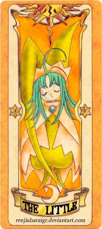 Clow Card -The Little- Colored by RenjiAbaraiGR Sakura House, Clow Cards, Fortune Telling Cards, Japanese Symbol, Tsubasa Chronicles, Magick Book, Wood Card, Anime Episodes, Anime Version