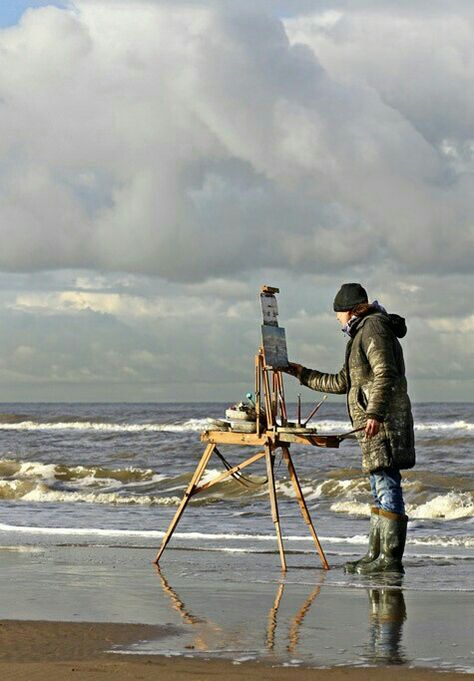 Pochade Box, Air Photo, Artist Life, Plein Air Paintings, Studio Space, 인물 사진, Art Studios, Artist At Work, Beach Life