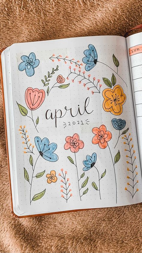 j.a.q on Instagram: 🌼🌷🌿april bullet journal 🌿🌷🌼 April Journal Spread, April Bullet Journal Ideas Layout, April Reading Journal, Bullet Journal Avril, April Journal Ideas, Bullet Journal April Cover, Skectbook Ideas, Bujo Avril, April Bullet Journal Ideas