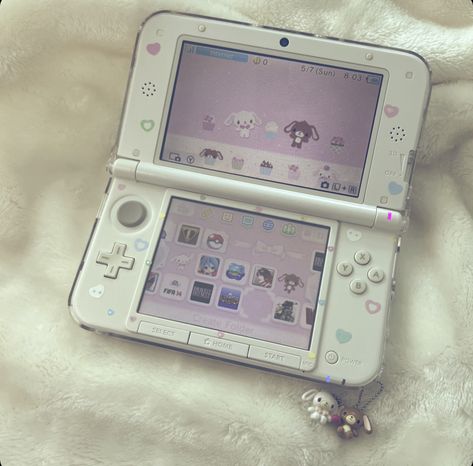 Nintendo 3ds Aesthetic, 3ds Custom, 3ds Aesthetic, Charmmy Kitty, Nintendo 3ds Xl, Retro Gadgets, Ds Games, Image Swag, 3ds Xl