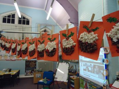 Christmas Pudding Display, Classroom Display, class display, christmas, santa, pudding, present, food, Early Years (EYFS), KS1 & KS2 Primary Resources Giant Decorations, Pine Cone Trees, Christmas Eyfs, Eyfs Christmas, Christmas Primary, Eyfs Ideas, Christmas Puddings, Pin Crafts, Class Displays