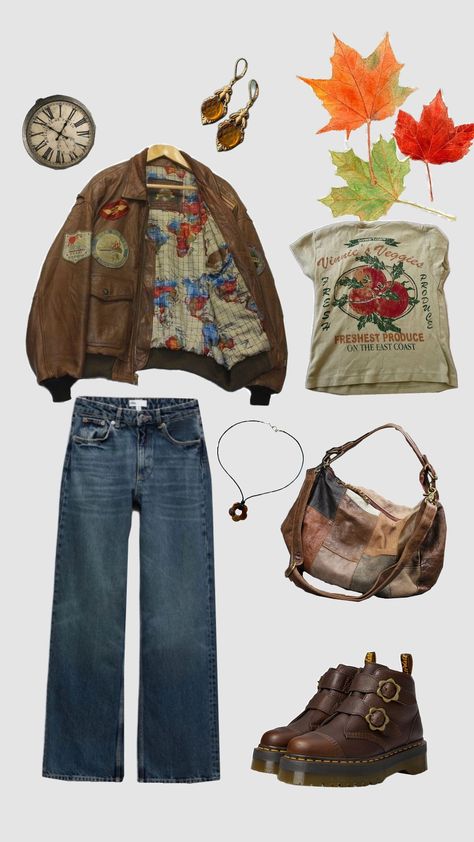 Vintage Kidcore, Vintage Core Outfits, Fall Attire, Earthy Outfits, Quirky Fashion, Future Outfit, Swaggy Outfits, Hot Outfits, Bohemian Clothes