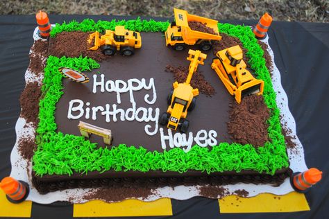 Construction Theme Birthday Cake, Excavator Cake, Construction Theme Birthday, Construction Birthday Cake, Theme Birthday Cake, Construction Cake, Baby First Birthday Cake, 3rd Birthday Cakes, 1st Birthday Cakes