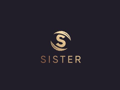 sister logo by med mansour Sisters Logo Design, Sister Logo Design, Sisters Logo, Sister Logo, Side Ponytails, Messy Bob Hairstyles, Cute Sister, Golden Temple, Step By Step Hairstyles