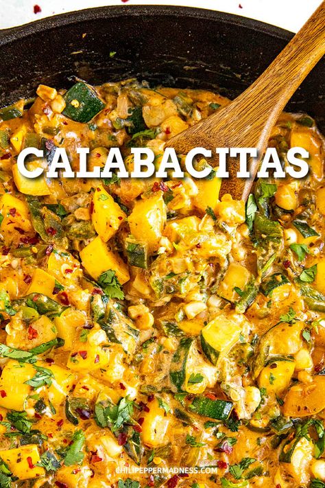 Calabacitas Recipe, Mexican Zucchini, Sautéed Zucchini, Zucchini And Squash, Mexican Side Dishes, Thanksgiving Menu Ideas, Mexican Dinner Recipes, Mexican Dinner, Mexican Cooking