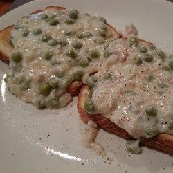 Hard Times Creamed Tuna - Allrecipes.com Tuna On Toast, Creamed Tuna On Toast, Creamed Tuna, Peas On Toast, Dinner For Four, Tuna Recipe, Creamed Peas, Tuna Recipes, On Toast