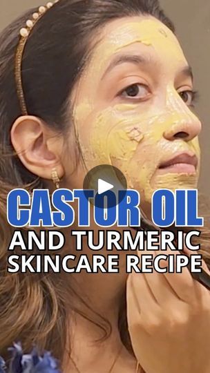 Using Castor Oil, Castor Oil For Face, Turmeric Mask, Peeling Mask, Natural Face Mask, Face Mask Recipe, Overnight Mask, Turmeric Powder, Gram Flour