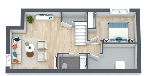 Half Basement Ideas Layout, Two Bedroom Basement Layout, Basement Renovations Layout, Cozy Basement Apartment Ideas, Awkward Basement Layout, Small Basement Ideas Layout Bedrooms, Basement Floorplan Ideas Layout, Rectangular Basement Layout Ideas, Basement Apartment Layout