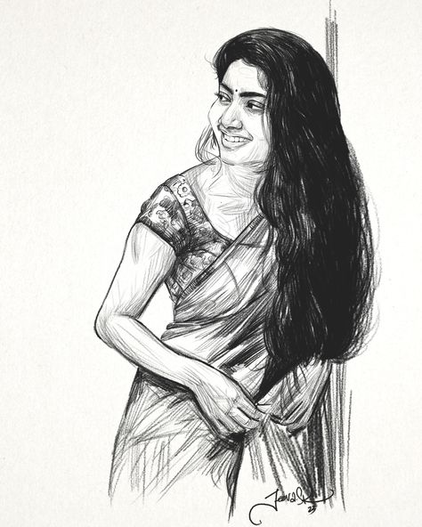 HBD Sai Pallavi Pencil Sketch 2023 #HBDSaiPallavi Sai Pallavi Pencil Sketch, Sai Pallavi Drawing, Spatula Painting, Joe Movie, Batgirl Art, Beautiful Pencil Drawings, Actors Illustration, Pencil Drawing Images, Happy Rakhi