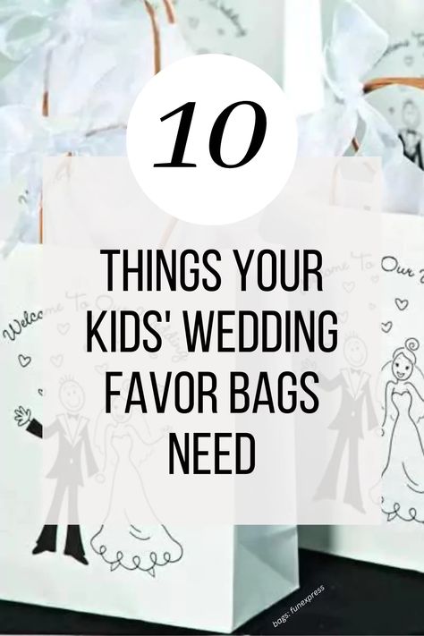 Gifts Made By Kids, Kids Entertainment Wedding, Kids Wedding Favors, Wedding Goodie Bags, Kids Gift Bags, Kids Table Wedding, Wedding Party Bags, Wedding Activity, Destination Wedding Welcome Bag