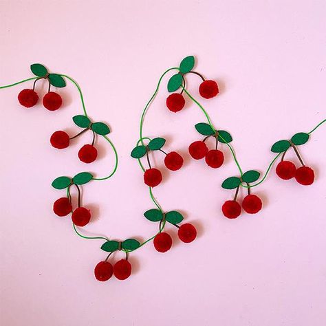 Pom Pom Cherry Garland | Cute Room Decor | Stylish Party Decorations– Hello Party Cherry Party Decorations, Cherry Garland, Cherry Decorations, Cherry Room, Cherry Party, Dirty Shirley, Cherry Decor, Hello Party, Simply Red