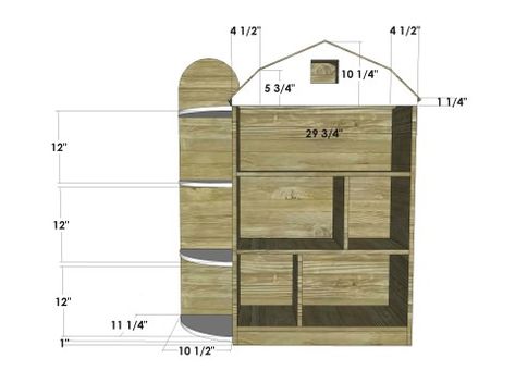 You Can Build This! The Design Confidential DIY Furniture Plan to Build a Barn Silo Bookshelf Tractor Bookshelf, Barn Bookshelf, Hunter Bedroom, Tractor Bed, Doll House For Boys, Free Furniture Plans, Kids Barn, Farm Nursery Theme, Farm Nursery Decor