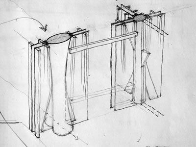 Research journal entry 4- FABRIC FORMWORK | ARTitectuur Fabric Formwork, Rendering Ideas, Concrete Fabric, Architecture University, Formed Concrete, Cement Sculpture, Research Journal, Concrete Creations, Faculty Of Architecture