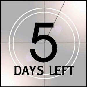 Rochester Recovery Film Festival 2014: Only 5 Days Left to Get Your Early Bird Discount W... 5days To Go Countdown Birthday, 5 Days Until My Birthday, 6 Days To Go Countdown Birthday, 6 Days Left Countdown Birthday, 5 Days Left Countdown For Birthday, 5 More Days Countdown, 8 Days To Go Countdown Birthday, 5 Days Left Countdown, 9 Days To Go Countdown Birthday