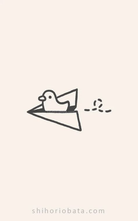 25 Easy & Cute Bird Drawing Ideas Dinosaur Doodles Easy, Cute Minimalistic Drawings, Cute Easy Duck Drawing, Cute Drawing Ideas Easy Animals, Cute Cartoon Drawings Wallpaper, Dark Small Drawings, Cute Animals Design, Duck Doodle Drawing, Duck Doodles Cute