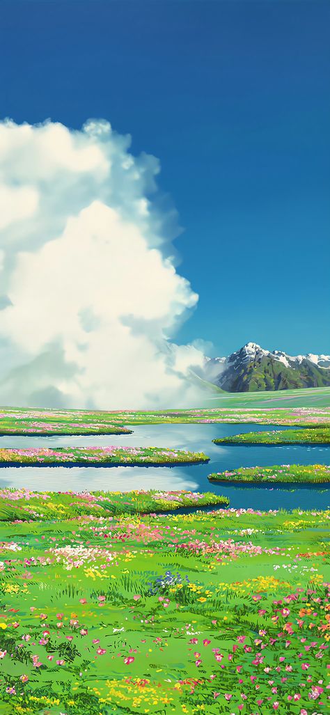 Howl's Moving Castle Aesthetic, Howls Moving Castle Wallpaper, Miyazaki Art, Studio Ghibli Background, Studio Ghibli Characters, Ghibli Artwork, Castle In The Sky, Studio Ghibli Art, Ghibli Art