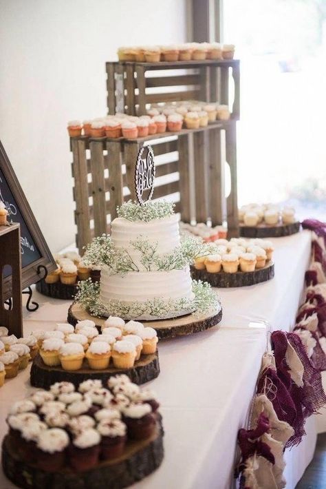 Rustic sweet wedding dessert display and table ideas #wedding #weddingfoods #weddingideas #foods #weddingdessert Wedding Dessert Table Display, Dessert Table Display Ideas, Rustic Wedding Dessert Table, Table Display Ideas, Dessert Table Display, Rustic Wedding Cake Stand, Rustic Dessert Table, Dessert Display Wedding, Rustic Dessert