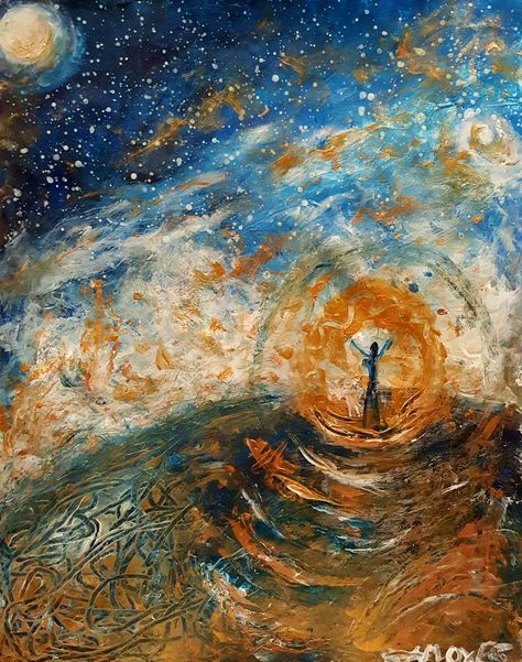 The dream Before you were born you were a dream and shall return to the dream. Acrylics 8x11 paper Dreams Painting Art, Art Based On Dreams, Art Narrative, Dreams Artwork, I Had A Dream, Dream Painting, Dream Artwork, Gcse Art, Art Base