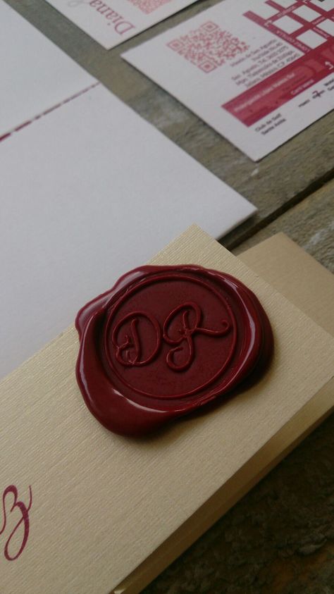 red wax seal for  rustic invitations Wedding Announcements, Save The Date Cards, Wedding Invitations, Red Wax Seal, Business Colors, Luxury Invitation, Business Packaging, Rustic Invitations, Wax Seals