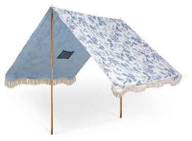 Premium Beach Tent, Chinoiserie Now: $239.50 							  							Was: $300.00 Beach Condo Decor, Outdoor Cabana, Chinoiserie Blue, Portable Tent, Blue White Decor, Condo Decorating, Beach Tent, Beach Umbrella, Blue Beach