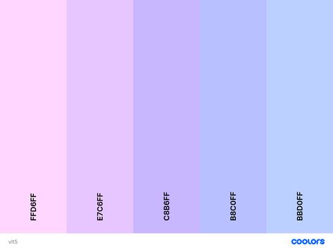 Lavender Color Code, Purple Color Code, Lavender Color Palette, Blue Shades Colors, Purple Palette, Purple Color Palettes, Hex Color Palette, Color Palette Challenge, Color Schemes Colour Palettes