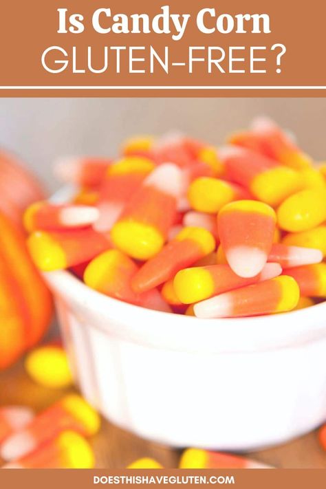 Candy corn is that iconic candy you only see around Halloween. Only a few companies make candy corn. Find out which brands of candy corn are gluten free! Corn Cookies, Candy Corn Cookies, Gluten Free Candy, Free Candy, Candy Corn, Sugar Free, Corn, Gluten Free, Candy