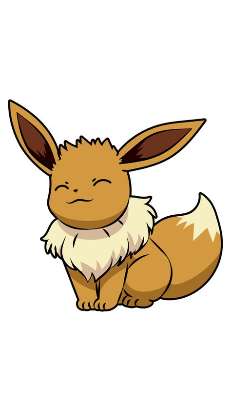 The cutie in our fanart Pokemon Eevee Smile Sticker is a Normal-type Pokémon introduced in Generation I that evolves into different Pokémons through various methods. It's not surprising that such a... Evie Pokemon, Normal Type Pokemon, Pokémon Eevee, Eevee Fanart, Evee Pokemon, Pokemon Cute, Eve Pokemon, Eevee Cute, Mickey Mouse Wallpaper Iphone