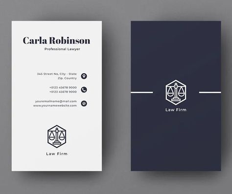 Lawyer - Vertical Business Card Template PSD, Vector EPS & AI - Download Vertical Name Card, Vertical Visiting Card Design, Vertical Business Card Design Creative Ideas, Lawyer Card Business, Vertical Business Card Design Creative, Vertical Visiting Card, Lawyer Card Design, Vertical Business Card Design, Lawyer Business Card