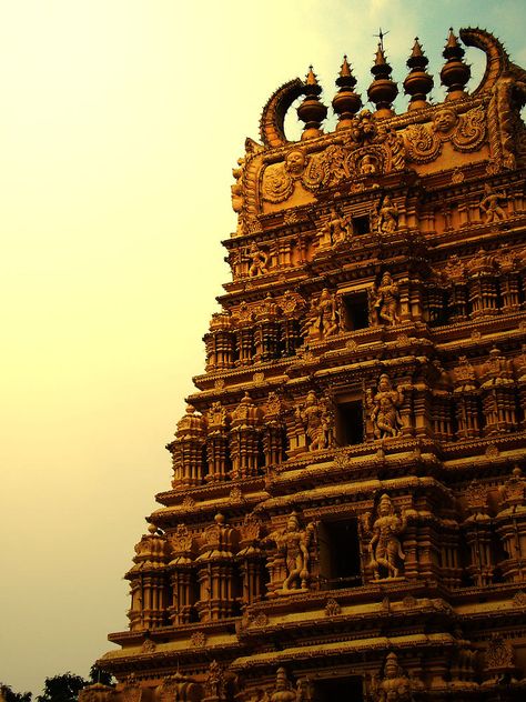 Ancient Temple @ Mysore by Ashwin Nair / 500px Kovil Temple Background, Tamil Art Culture, Hindu Architecture, India Landscape, India Travel Places, Ancient Drawings, Indian Temple Architecture, Ancient Indian Architecture, Hindu Temples