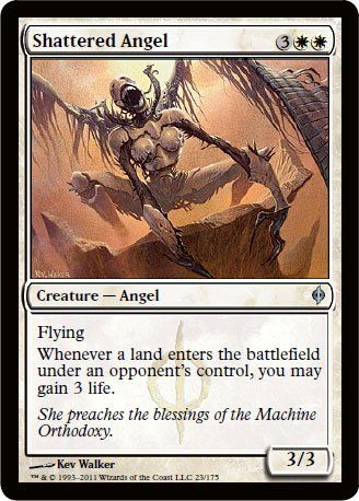 Shattered Angel, New Phyrexia, Mtg Alter, Angel Flying, Art Magic, Magic The Gathering Cards, Magic Cards, Wizards Of The Coast, Collectible Cards