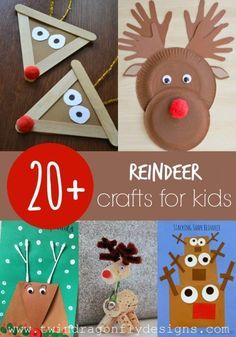 Reindeer Crafts for Kids - Here's a variety of different reindeer crafts and art projects for kids. These would be great for the month of December if you are celebrating Christmas. Perfect for Kindergarten, 1st, 2nd, and even 3rd grade. Reindeer Crafts For Kids, Reindeer Crafts, December Crafts, Reindeer Craft, Christmas Kindergarten, Christmas School, Preschool Christmas, Christmas Classroom, Christmas Crafts For Kids