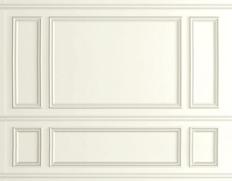 Benjamin Moore Simply White oc-117 It could also be Cotton Balls oc-122. They are very close. Wainscoting Styles, Paint Palettes, Wall Trim, Wall Molding, Full House, Classic Interior, Wainscoting, Home Room Design, Benjamin Moore