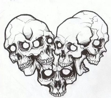 Skull Drawing Ideas | A Full List Of Sample Drawings Herren Hand Tattoos, Tattoo Outline Drawing, Drawing Stencils, Skulls Drawing, Geniale Tattoos, Tattoo Stencil Outline, Tattoo Design Book, Skull Tattoo Design, Skull Drawing