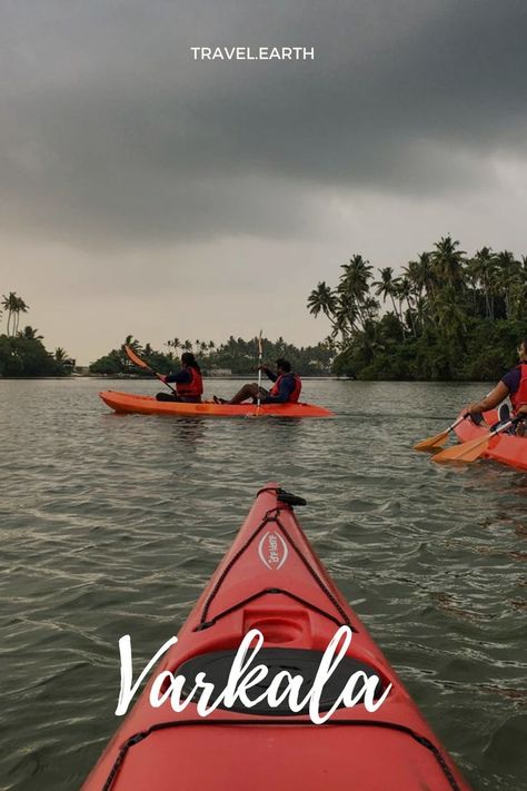 Varkala — a town known for cliff-lined beaches with extraordinary views. It also has lively shacks and cafes and a Portuguese-era fort. Kerala Travel, Arabian Sea, Western Ghats, Travel Checklist, A Town, Cute Wallpaper Backgrounds, Beautiful Places To Visit, Tourist Destinations, Good Morning Images