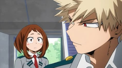 Star Wars Puns, Uraraka X Bakugou, Bakugo And Uraraka, Bakugo X Uraraka, Bakugou And Uraraka, Mha Screencaps, My Hero Academia Eraserhead, Mha Dr, Ship Drawing