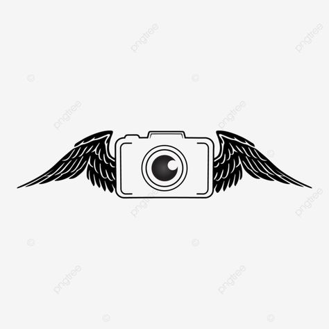 Camera Logos Design Png, Photography Logo Design Creative, Photography Camera Logo Png, Camera Logo Png, Edit Camera, Logo Wings, Camera Png, Camera Clip Art, Krishna Photography