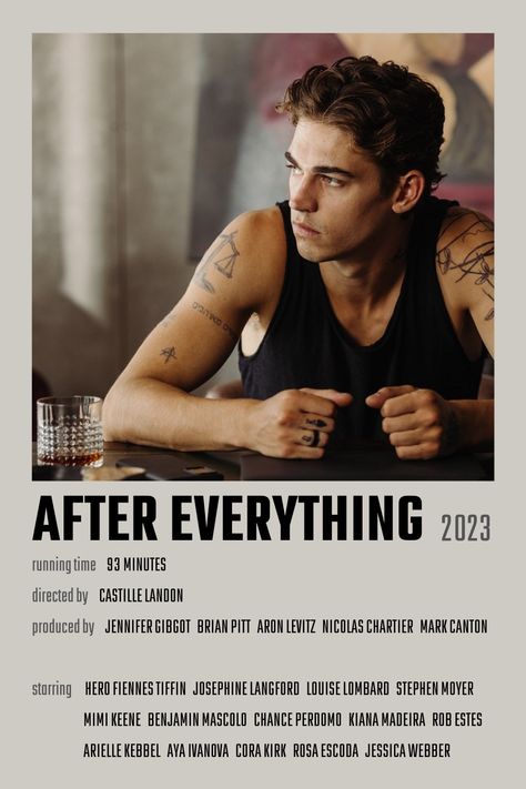 Movie Info Poster, After Movie Poster, Movie After, After Everything Movie, Romantic Movie Posters, Minimalistic Polaroid Poster, After Movie Hardin, Mimi Keene, After Poster