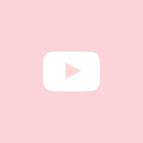 Youtube Icon, Rose Gold Iphone, Icons Pink, Pink Wallpaper Backgrounds, Pink Icons, Ios App Icon Design, Iphone Photo App, Iphone Wallpaper App, Iphone App Design