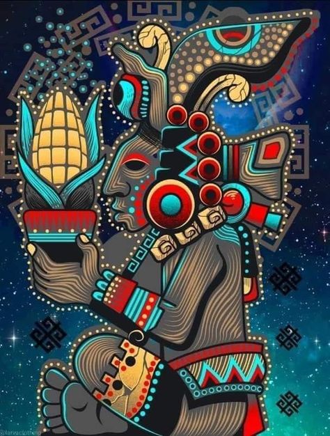 Aztec Drawing, Aztec Artwork, Mexican Art Tattoos, Aztec Tattoo Designs, Maya Art, Mexican Culture Art, Aztec Culture, Aztec Tattoo, Mayan Art