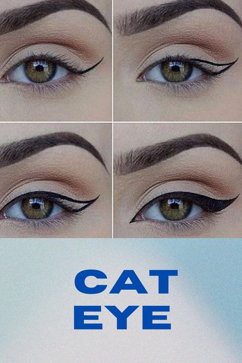 First, start by drawing a line from the middle of the upper lid to the lashes. Then draw the line straight to create a thinner look. Then you can apply the pencil from the inner part of the eye to the tip. Finally, you need to create the wing of the line. When you combine these two lines, you can look at your wonderful eyes in the mirror. #cateye #eyeliner #makeup #makeuptutorial #fashion #makeupoftheday #makeuplover #eyes #trendy How To Draw Cat Eyes Eyeliner, Cateye Eyeliner, Stamp Eyeliner, Wing Eyeliner, Cat Eye Eyeliner, Oily Eyelids, Eyeliner Stamp, Winged Eyeliner Stamp, Parts Of The Eye