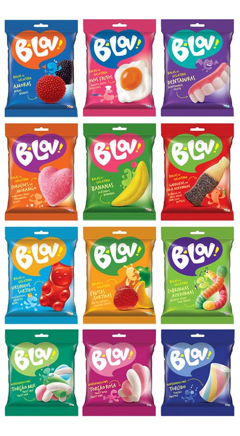 Bonbon Packaging, Seaweed Design, Chip Packaging, Kids Packaging, Packaging Snack, Candy Packaging, Candy Brands, Food Packaging Design, Packing Design