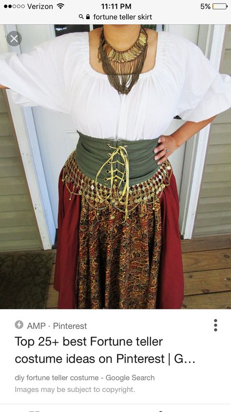 Romani Halloween Costume, Diy Fortune Teller Costume, Diy Fortune Teller, Fortune Teller Costume Diy, Fortune Teller Costume, Costume Carnaval, Holloween Costume, Diy Kostüm, Hallowen Costume