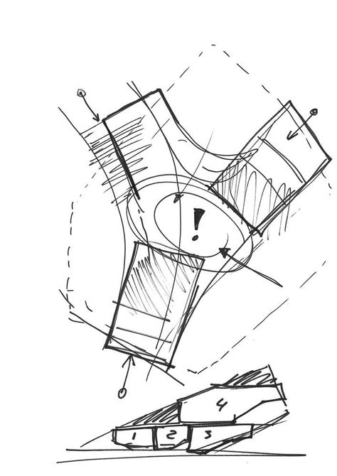 Gallery of UNStudio Wins France's Largest Private Architecture Competition for Cultural Cinema Center in EuropaCity - 14 Cinema Center, Architecture Competition, Conceptual Architecture, Architectural Competition, Architecture Concept Diagram, Sacred Architecture, Concept Diagram, Architecture Concept Drawings, White Drawing