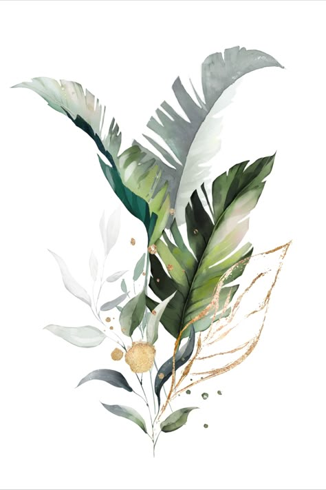 You can download and print it directly after purchase. Popular Artwork, Framed Botanical Prints, Plant Art Print, Botanical Art Prints, 수채화 그림, Watercolor Leaves, בר מצווה, Botanical Wall Art, Plant Art